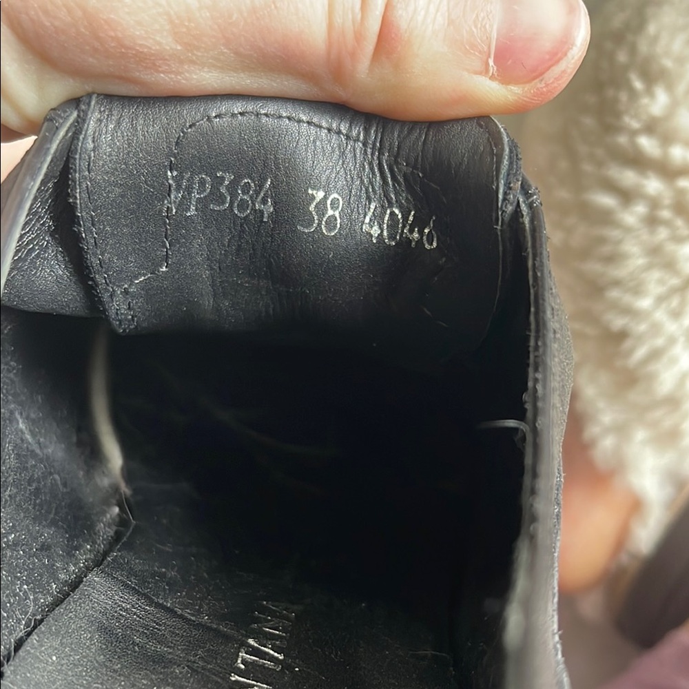 Pons Quintana Black Heeled Oxfords with Brogue Detailing - Picture 3 of 7